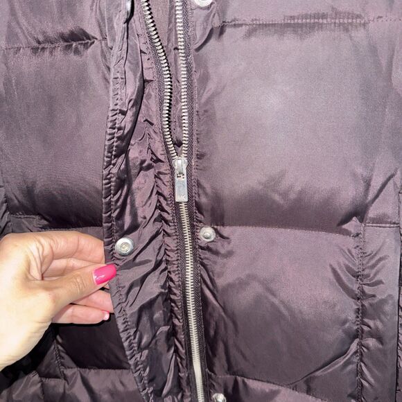 Michael Kors Women's Size Small Down Filled Quilted Puffer Winter Jacket Hooded - Picture 4 of 8